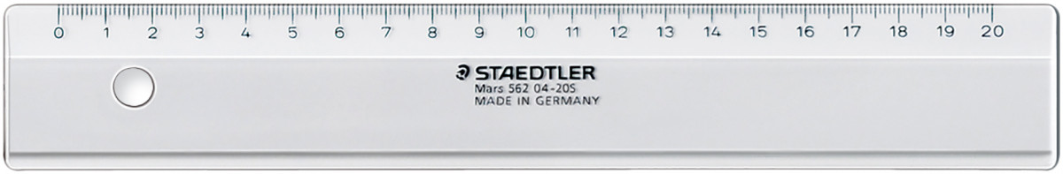 Staedtler Mars Plastic Ruler - 20cm