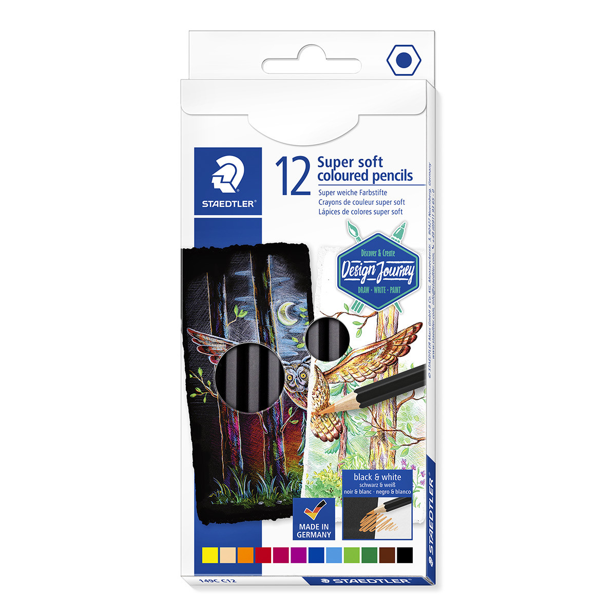 Staedtler Super Soft Colouring Pencils - Assorted Colours (Pack of 12)