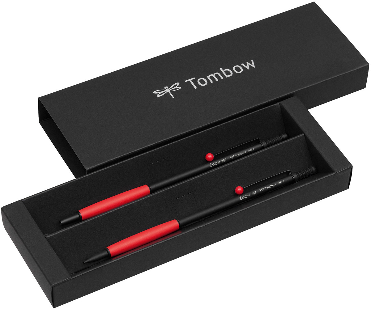 Tombow Zoom 707 Set - Black & Red