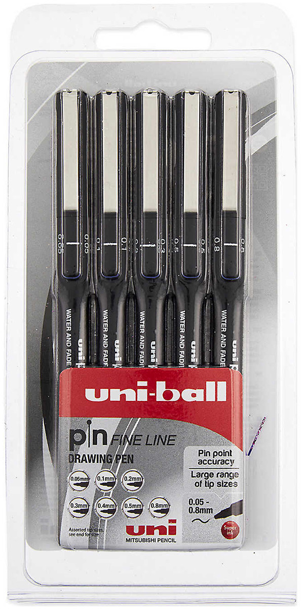 Uni Pin Fineliner Pen 0.05mm Black