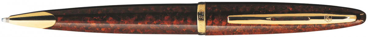 Waterman Carene Ballpoint Pen - Marine Amber Gold Trim