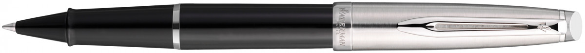 Waterman Embleme Rollerball Pen - Black Chrome Trim