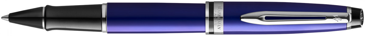 Waterman Expert Rollerball Pen - Essential Dark Blue Chrome Trim