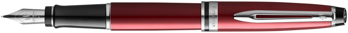 Waterman Expert Fountain Pen - Essential Dark Red Chrome Trim