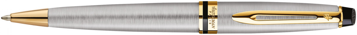 Waterman Expert Ballpoint Pen - Stainless Steel Gold Trim