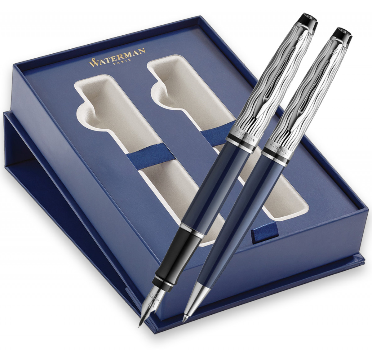 Waterman Expert Fountain & Ballpoint Pen Gift Set - L'essence du Bleu (Special Edition)