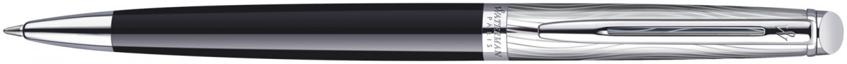 Waterman Hemisphere Ballpoint Pen - Deluxe Black Chrome Trim