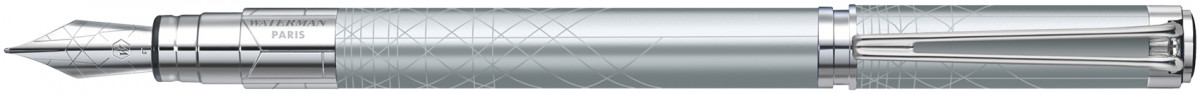 Waterman Perspective Fountain Pen - Decorative Silver Chrome Trim