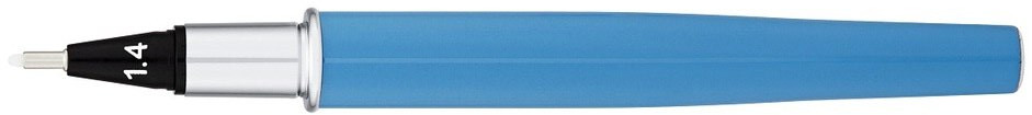 Yookers Yooth 751 Refillable Fineliner Pen - Maya Blue Chrome Trim