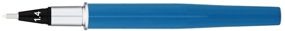 Yookers Yooth 751 Refillable Fineliner Pen - Steel Blue Chrome Trim