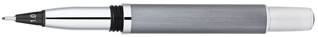 Yookers Metis 999 Refillable Fineliner Pen - Brushed Grey Satin Chrome