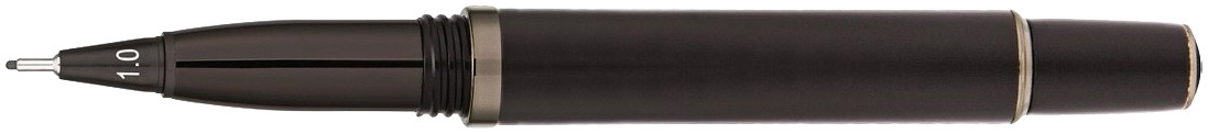 Yookers Metis 999 Refillable Fineliner Pen - Matte Black & Gunmetal