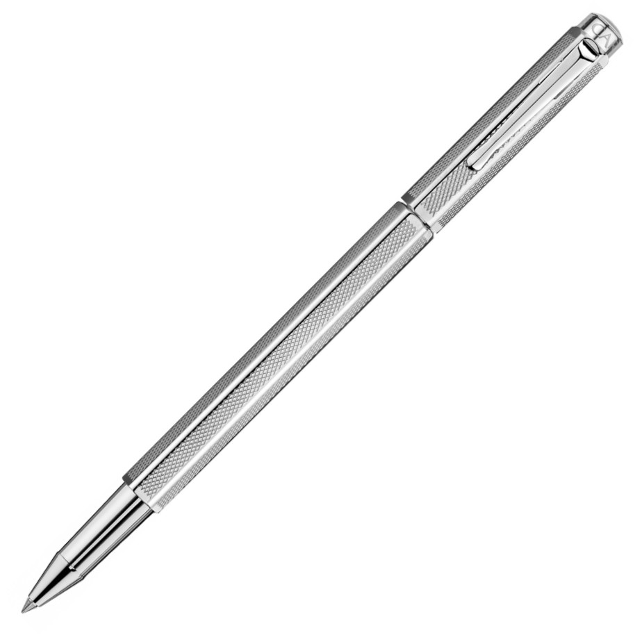 Caran d'Ache Ecridor Rollerball Pen - 'Retro' Silver Plated