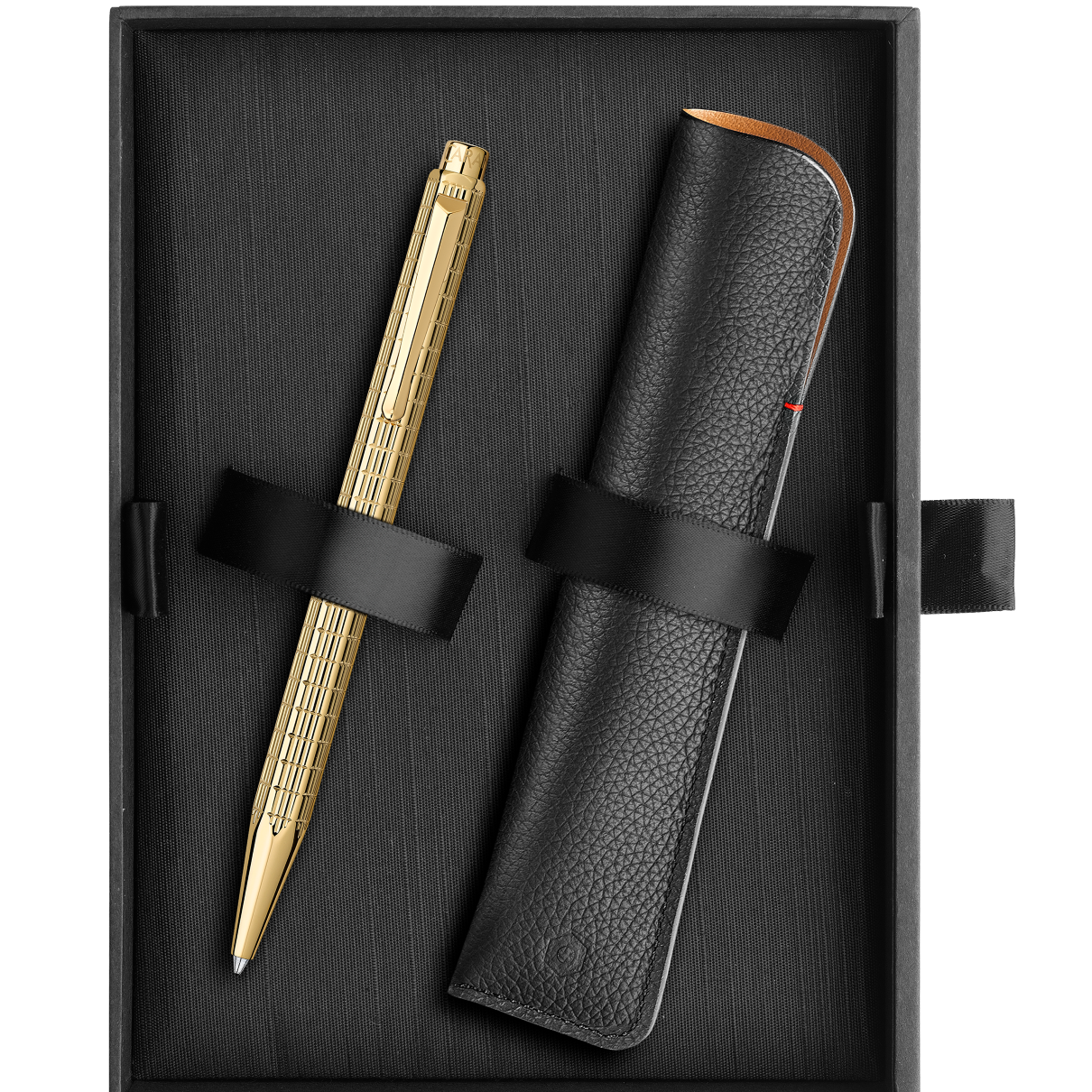 Caran d'Ache Ecridor Ballpoint Pen & Leather Case Set - Lights