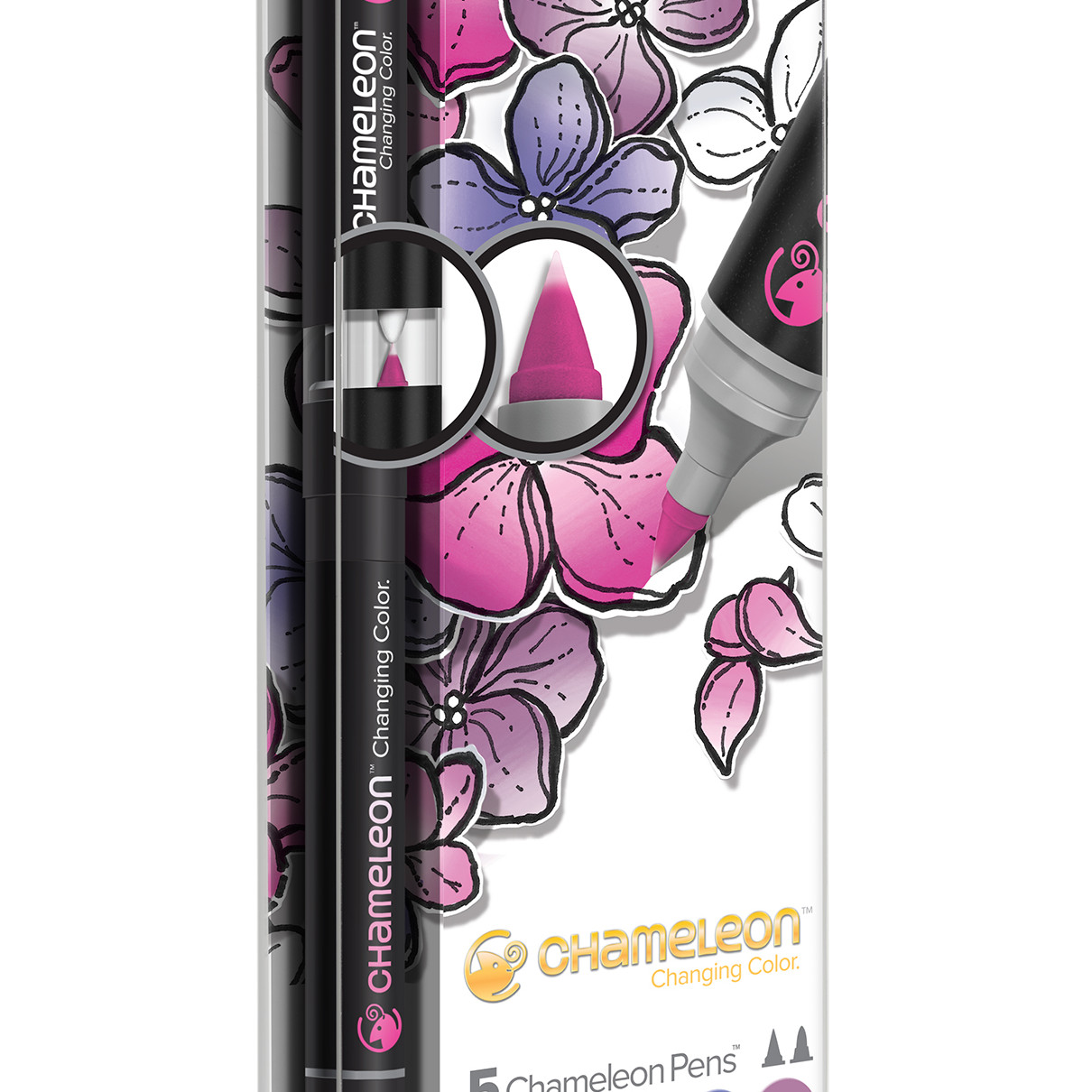 Chameleon Blendable Marker Pens - Floral Tones (Pack of 5)