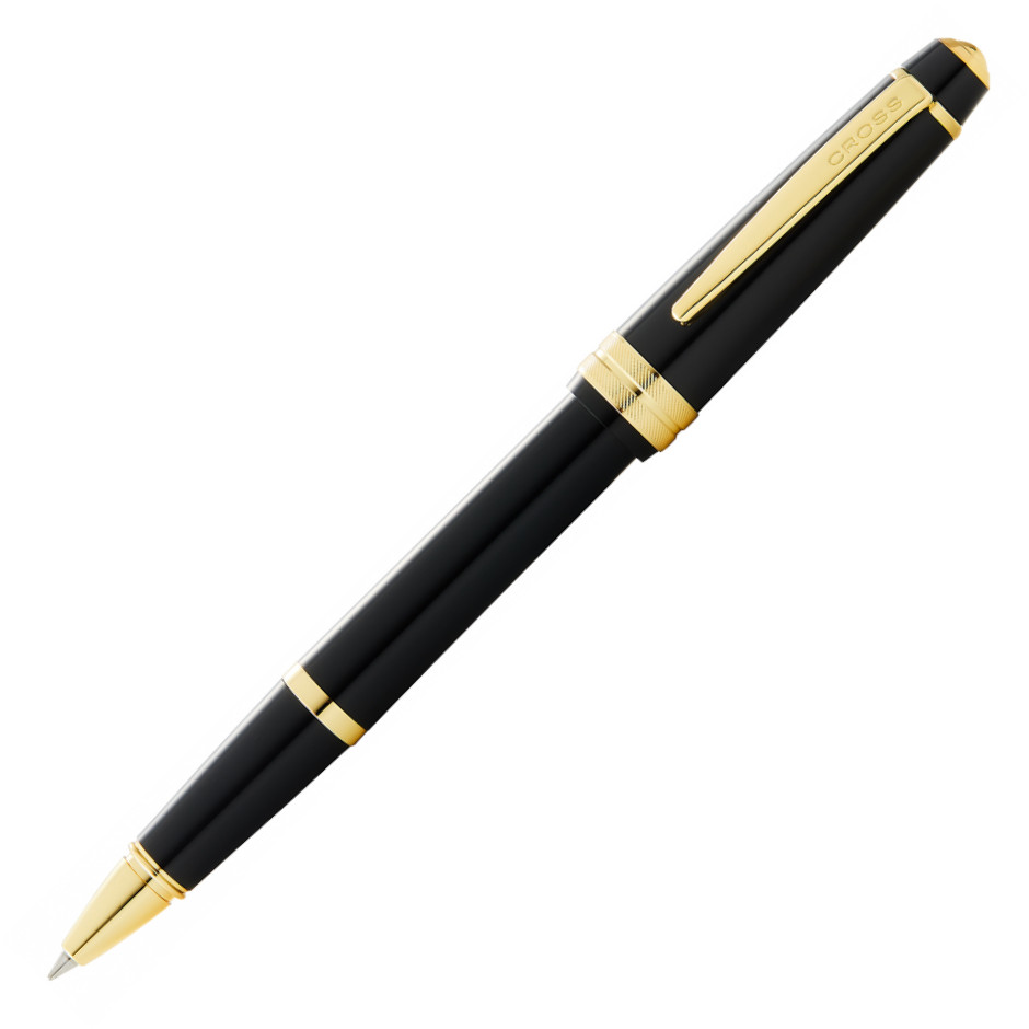 Cross Bailey Light Rollerball Pen - Black Resin Gold Plated Trim