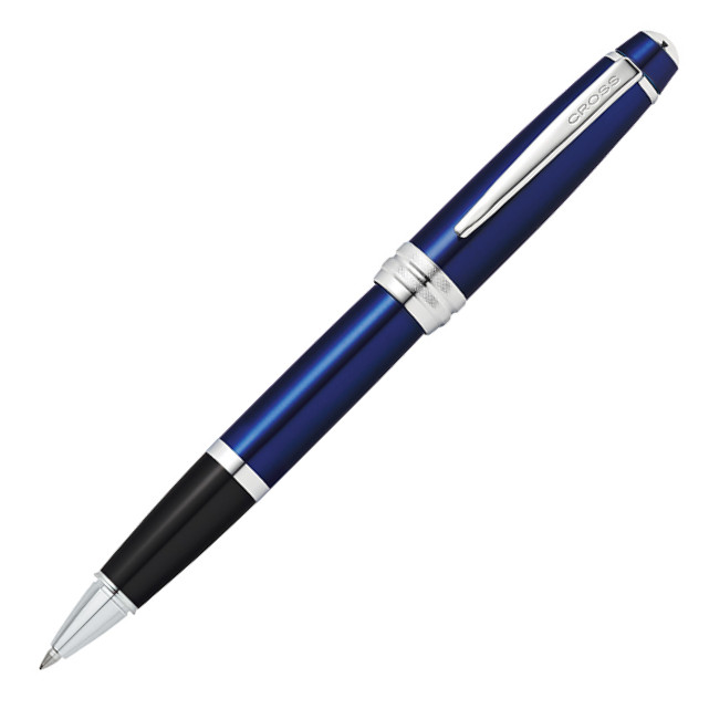 Cross Bailey Rollerball Pen - Blue Lacquer Chrome Trim