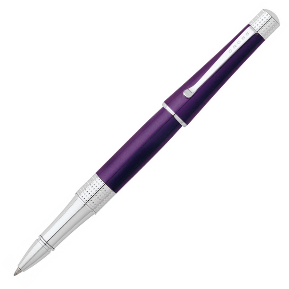 Cross Beverly Rollerball Pen - Purple Lacquer Chrome Trim