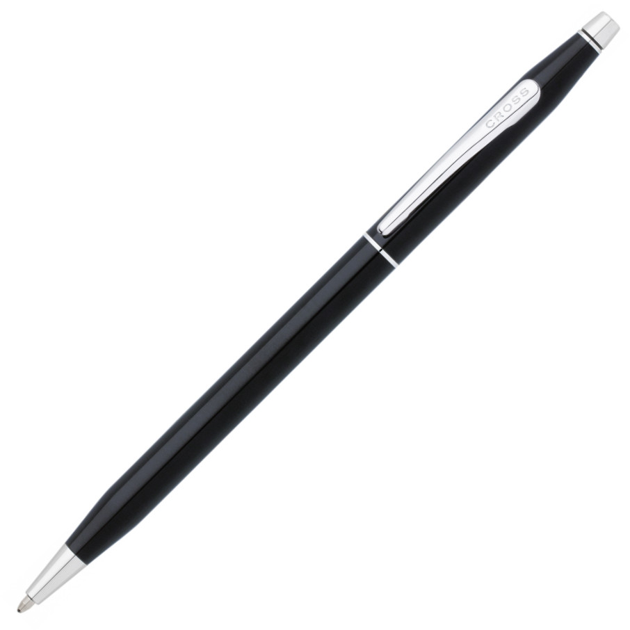 Cross Classic Century Ballpoint Pen - Black Lacquer Chrome Trim