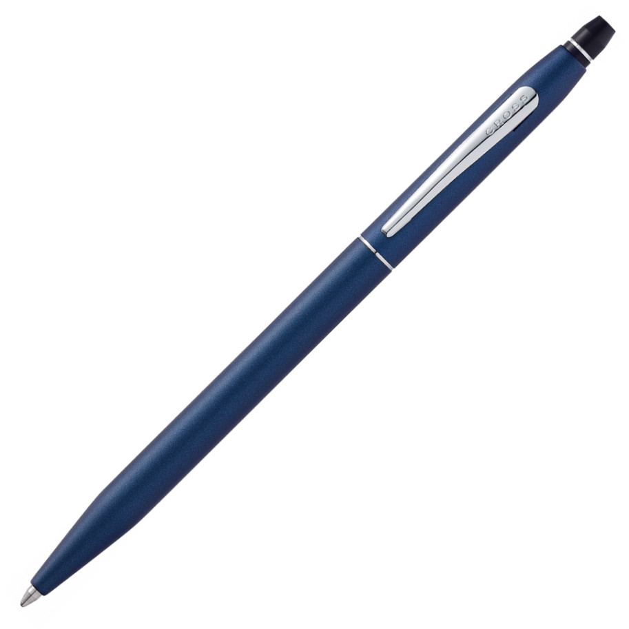Cross Click Ballpoint Pen - Midnight Blue Chrome Trim