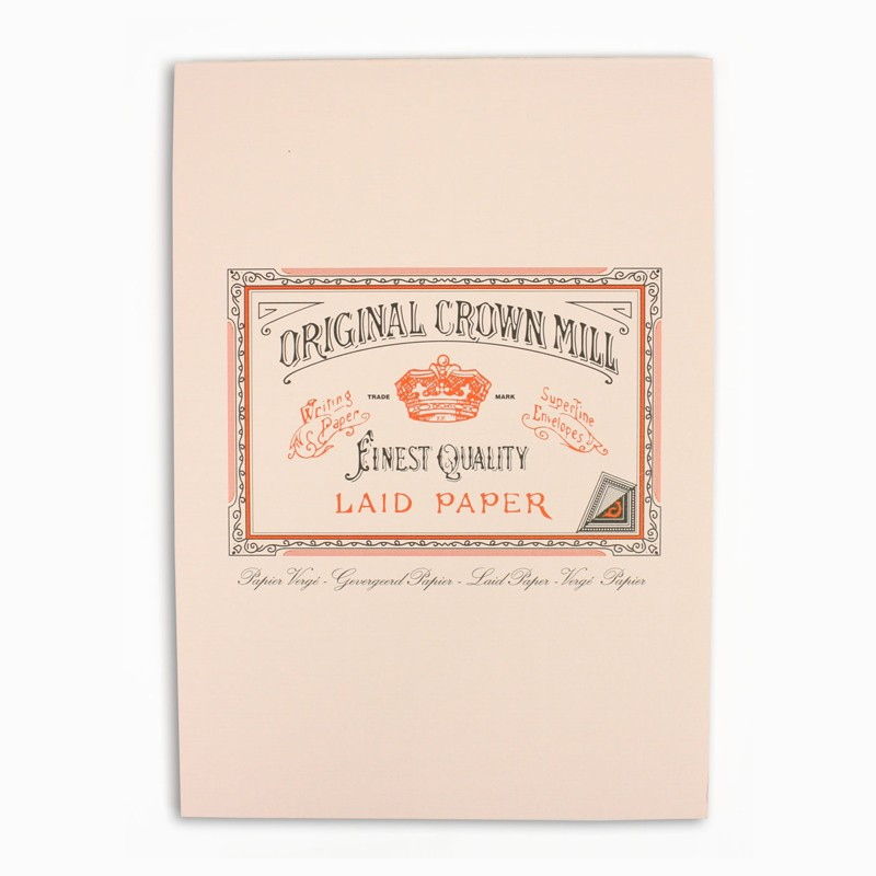 Crown Mill Classics A5 Paper Pad - 50 Sheets - Pink