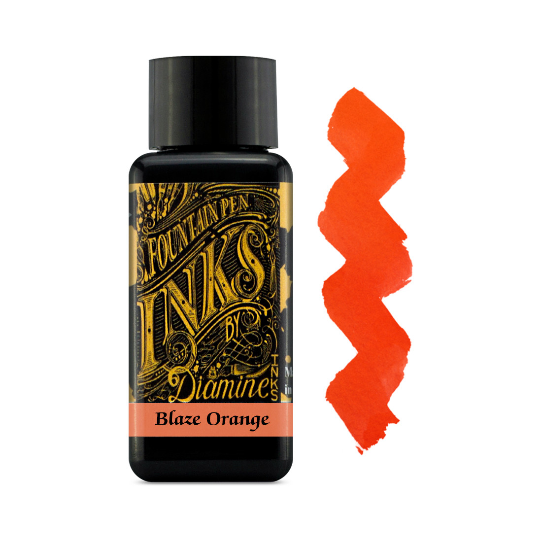 Diamine Ink Bottle 30ml - Blaze Orange
