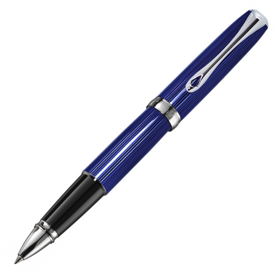 Diplomat Excellence A2 Rollerball Pen - Skyline Blue Chrome Trim