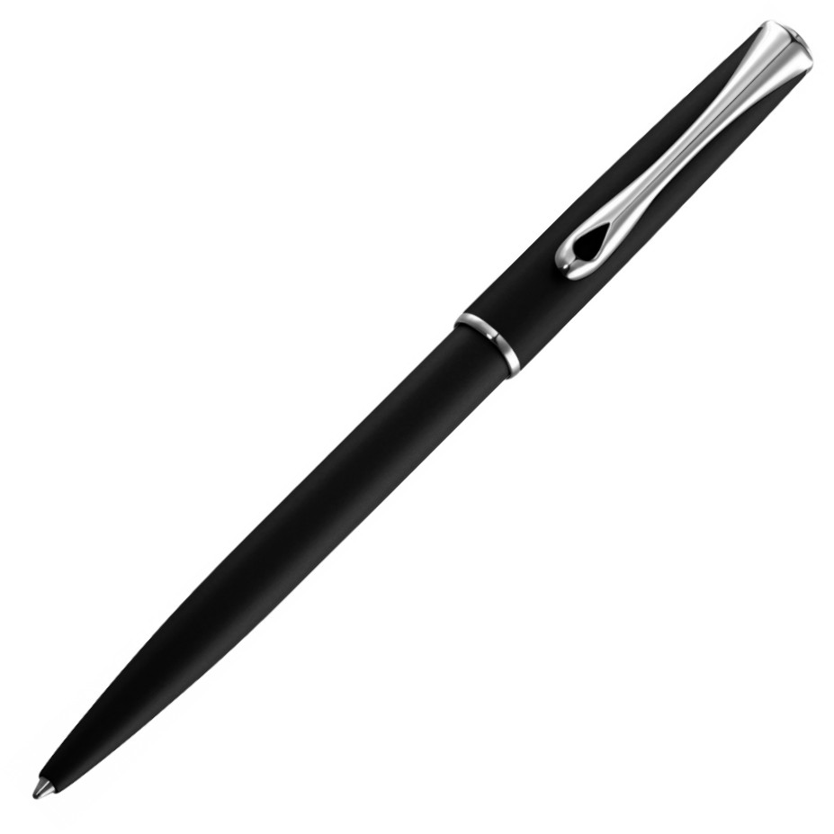Diplomat Traveller Ballpoint Pen - Lapis Black Chrome Trim