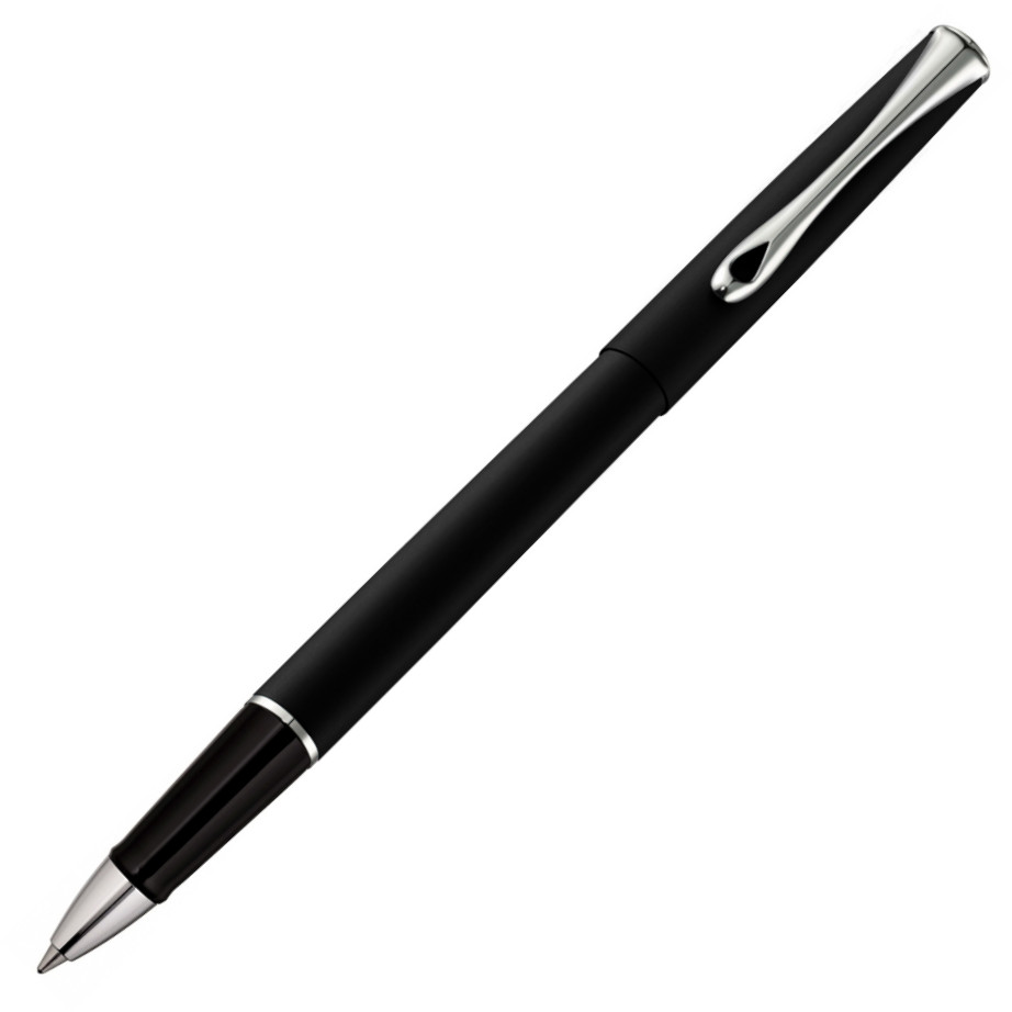 Diplomat Traveller Rollerball Pen - Lapis Black Chrome Trim