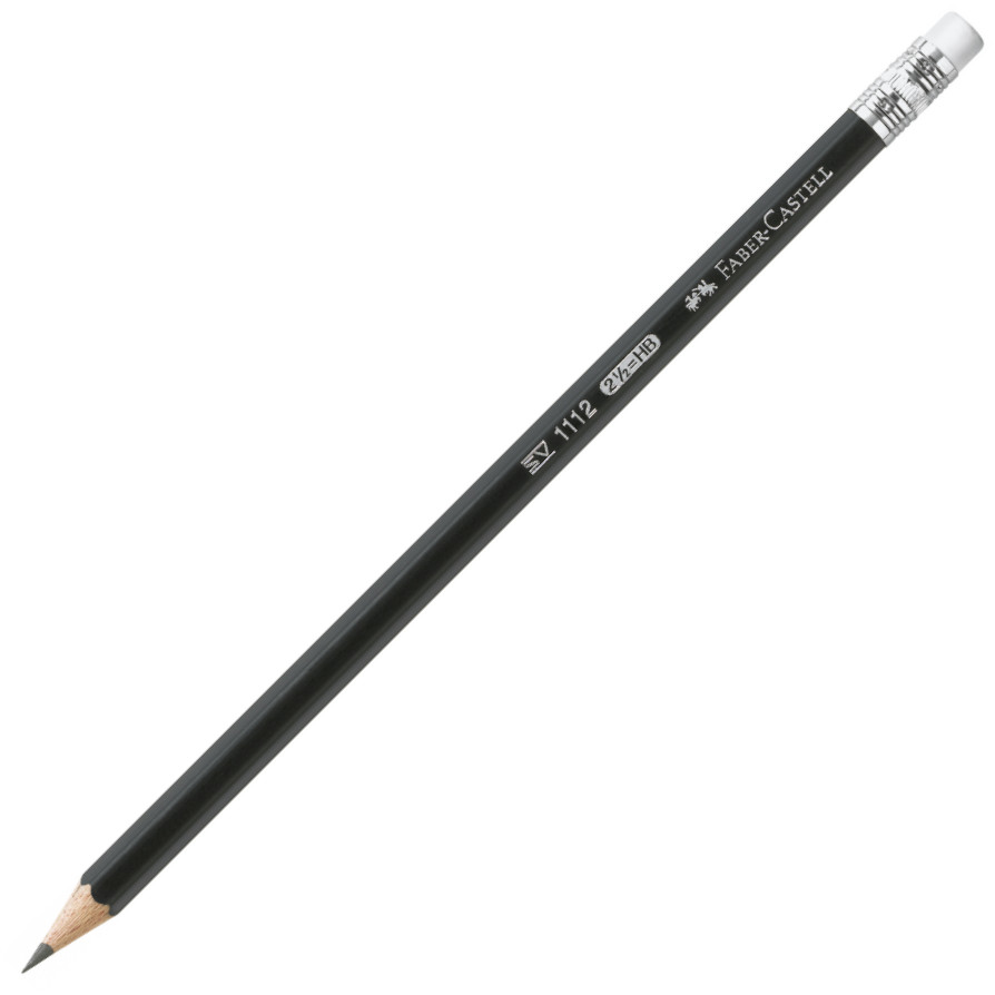 Faber-Castell 1112 Graphite Pencil with Eraser - HB