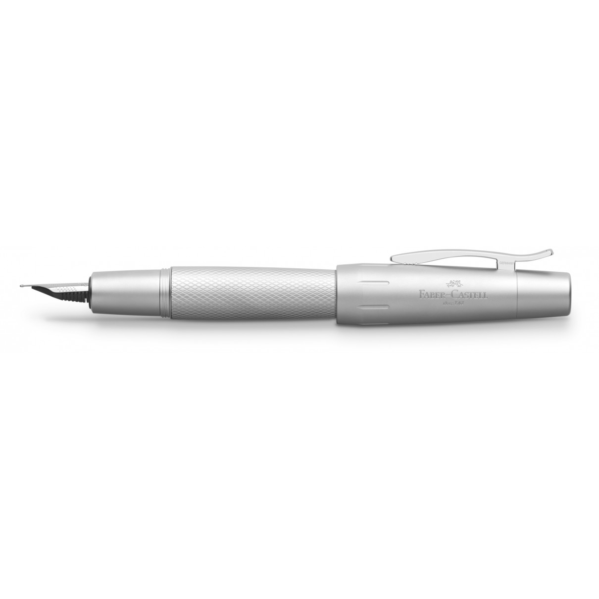 Faber-Castell E-Motion Fountain Pen - Pure Silver