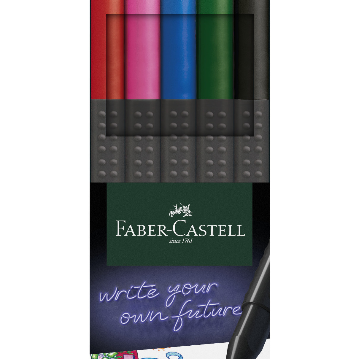 Faber-Castell Grip Finepen - Basic (Pack of 5)