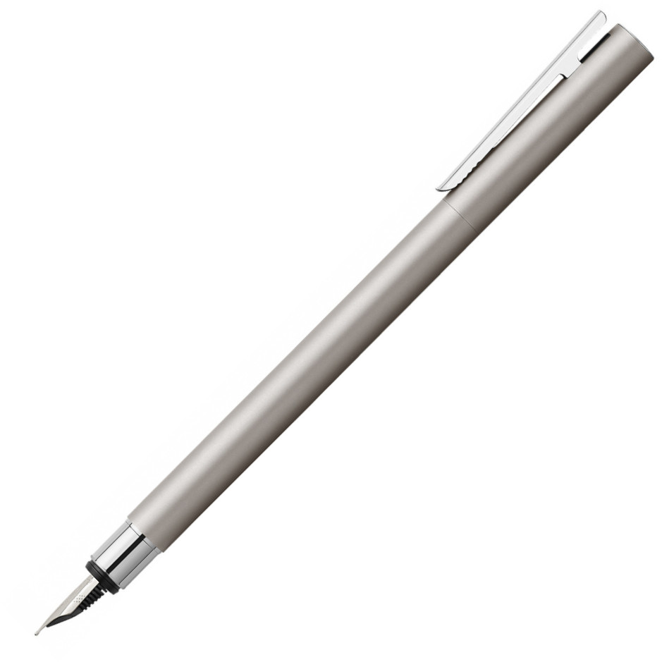 Faber-Castell Neo Slim Fountain Pen - Matte Stainless Steel