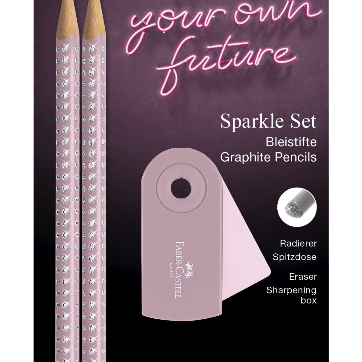 Faber-Castell Sparkle Pencil Set - Rose Shadows