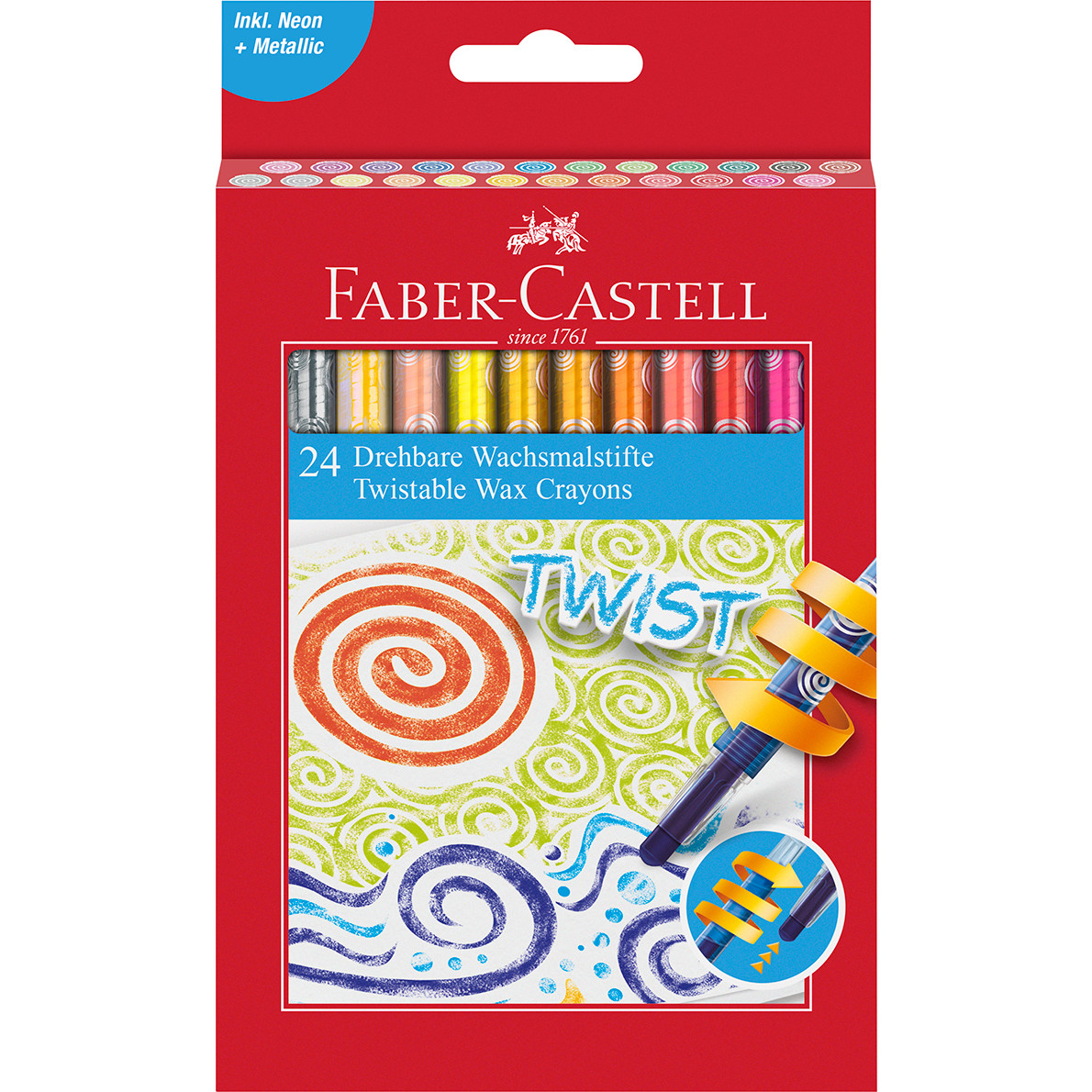 Twist Crayons Assorted 5 Pack