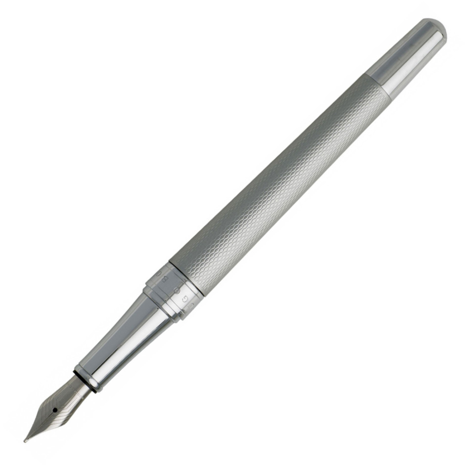 Hugo Boss Essential Fountain Pen - Matte Chrome