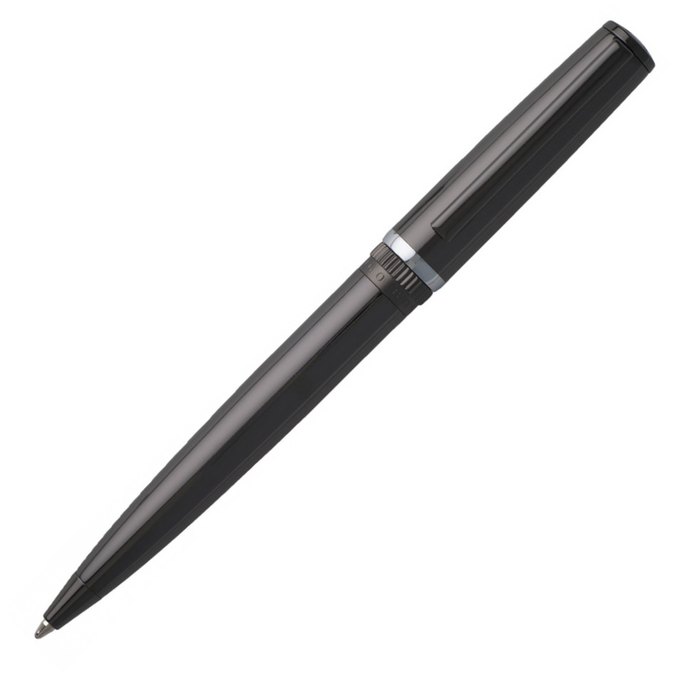 Hugo Boss Gear Ballpoint Pen - Metal Dark Chrome