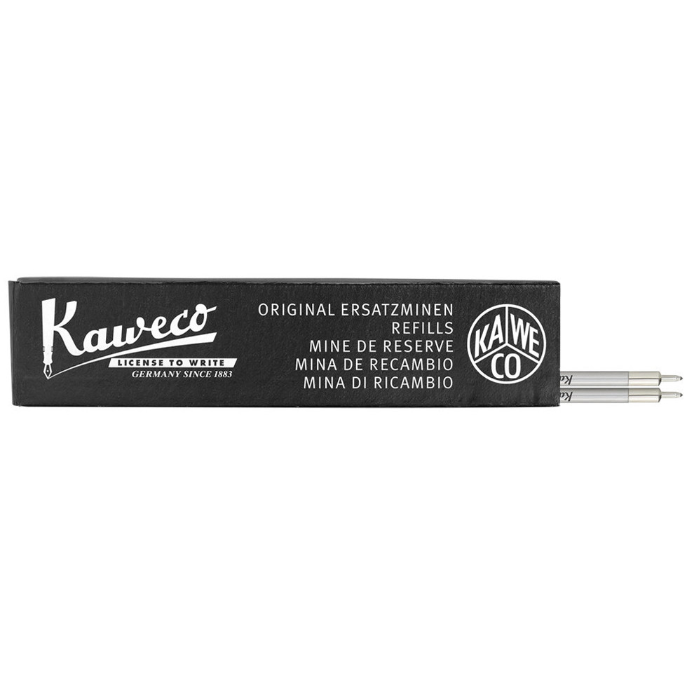 Kaweco D1 Ballpoint Pen Refill - Extra Fine - Black (Pack of 2)