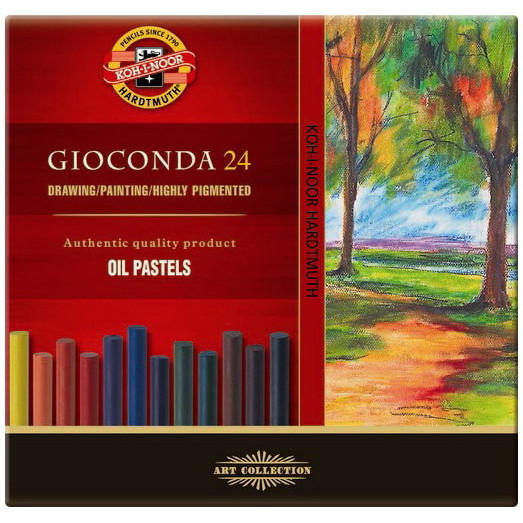 Koh-I-Noor 8354 Artist's Oil Pastels - Assorted Colours (Pack of 24)