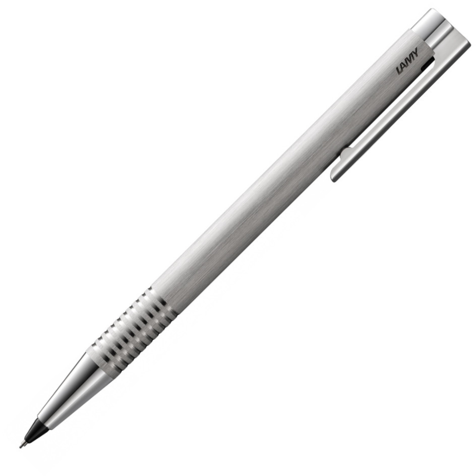 Lamy Logo Mechanical Pencil - Brushed Stainless Steel Chrome Trim - 0.7mm