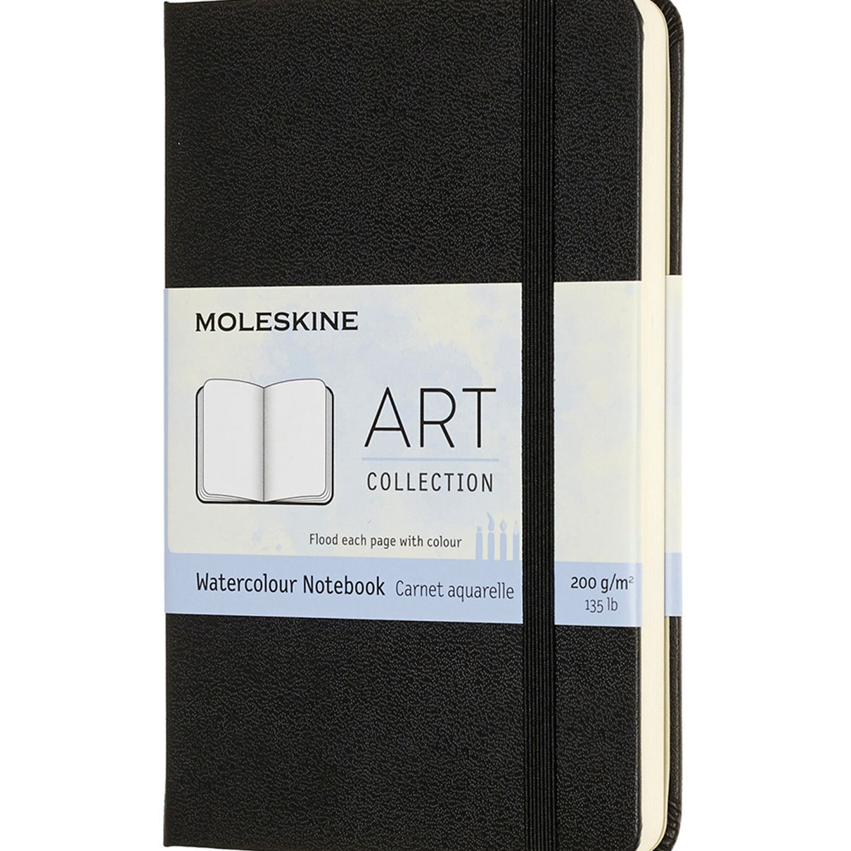 Moleskine Art Pocket Watercolour Notebook - Black
