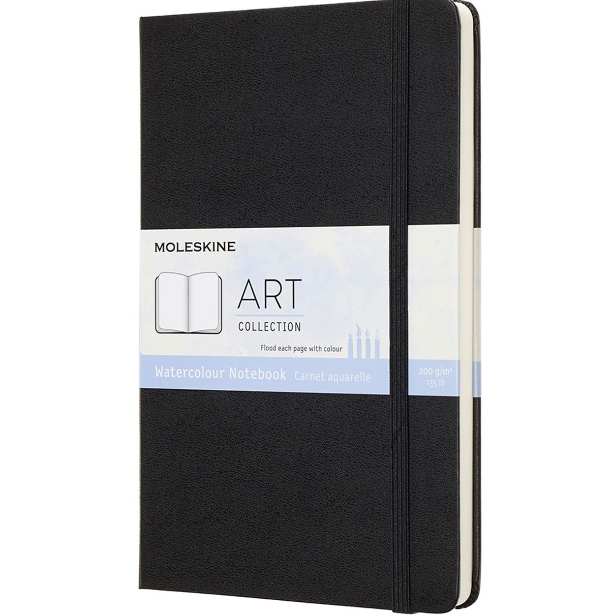 Moleskine Art Large Watercolour Notebook - Black