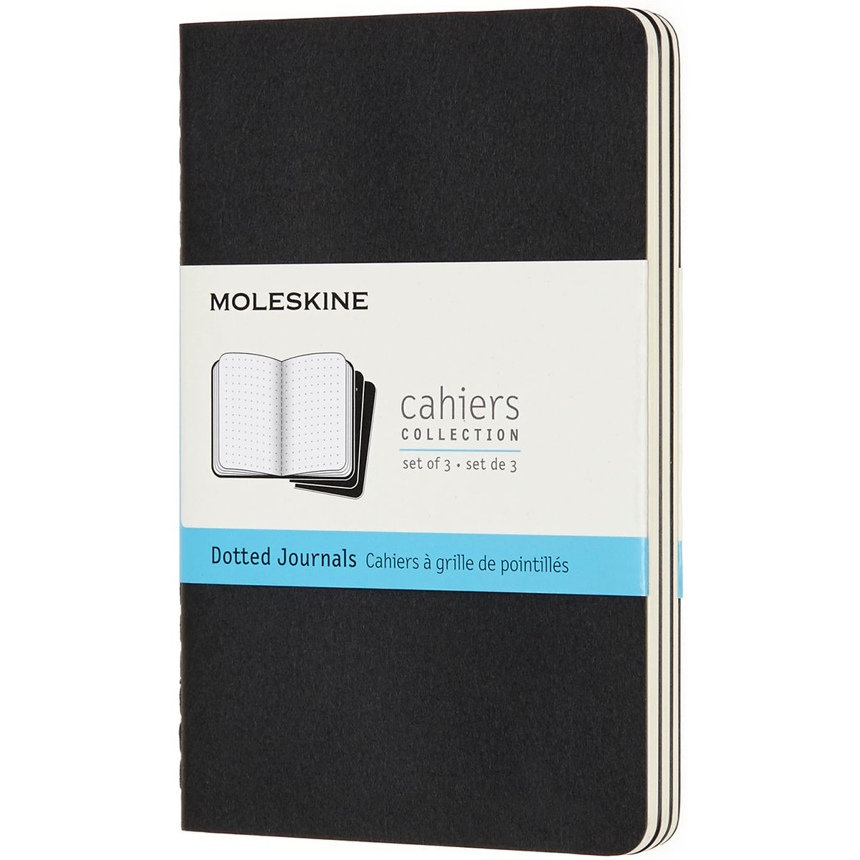 Cahier Journals Set of 3 Black