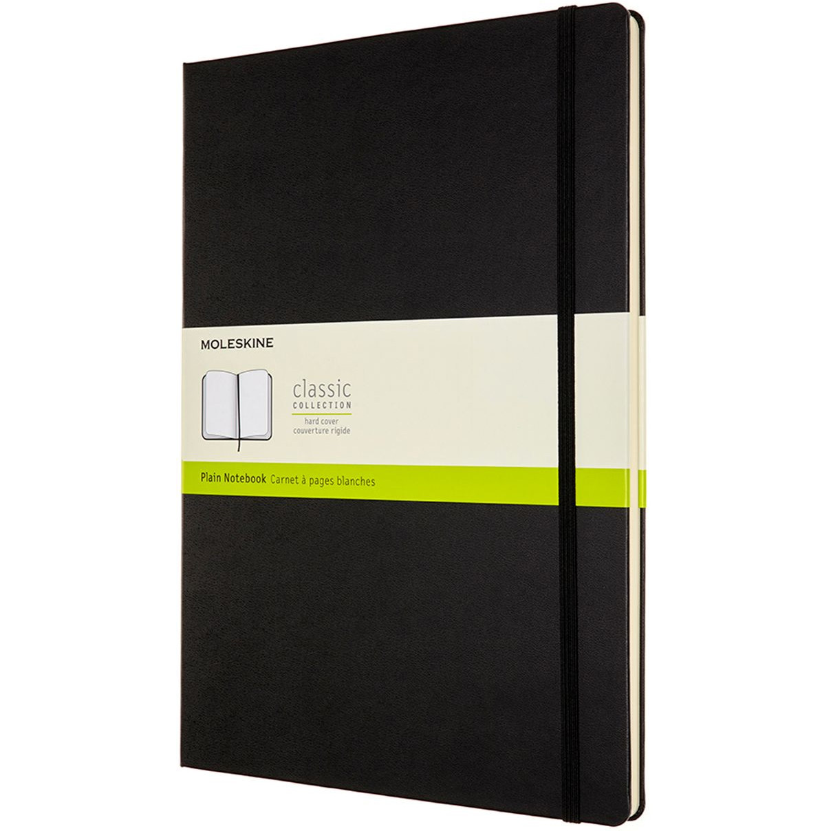 Moleskine Classic Hardback A4 Notebook - Plain - Black