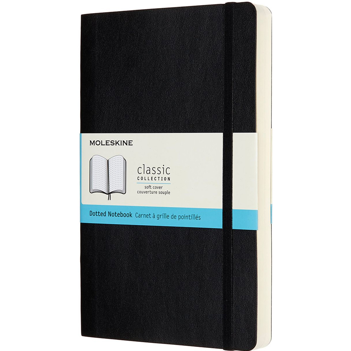Moleskine Classic Soft Cover Large Expanded Notebook - Dotted - Black