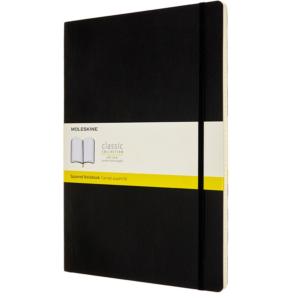 Moleskine Classic Soft Cover A4 Notebook - Squared - Black