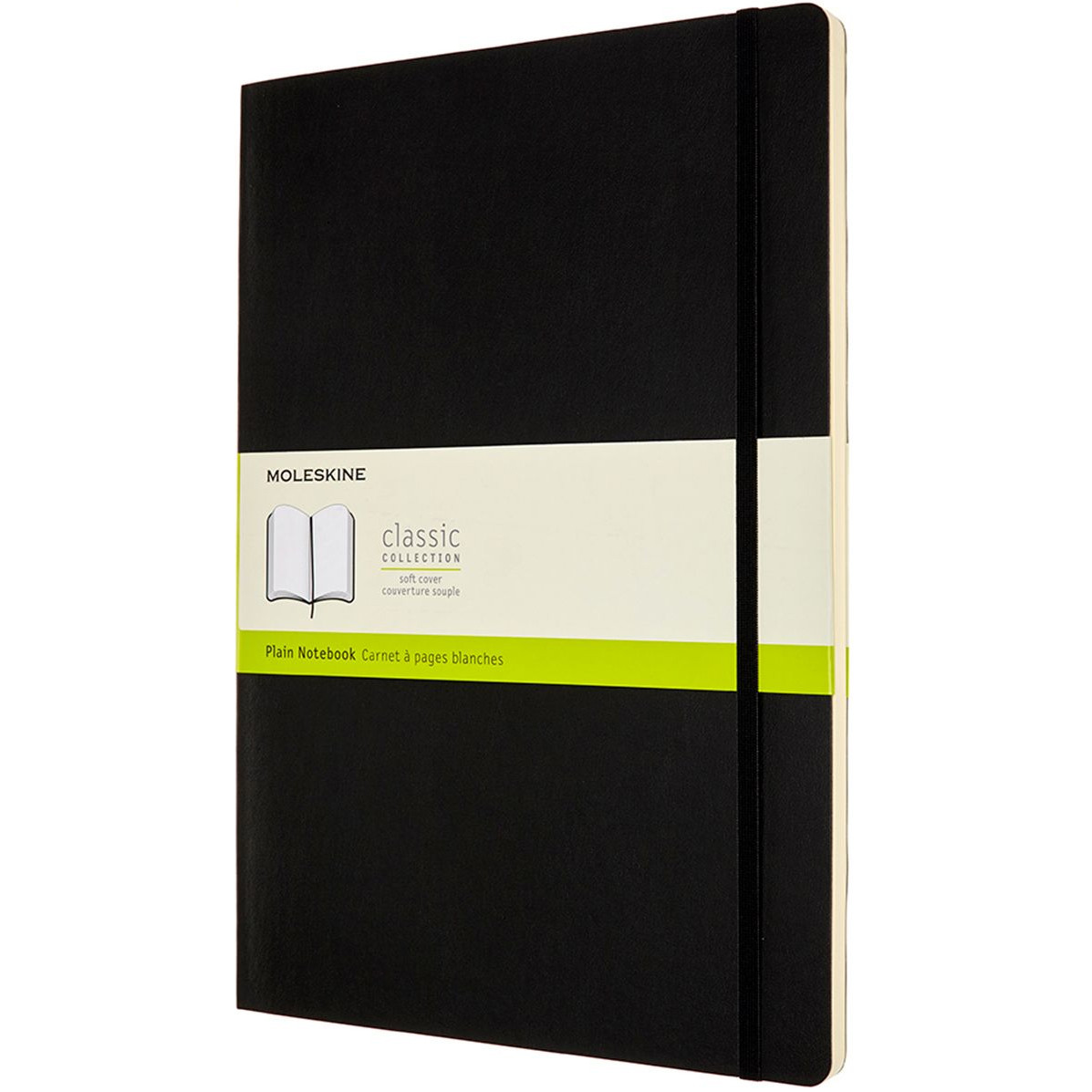 Moleskine Classic Soft Cover A4 Notebook - Plain - Black