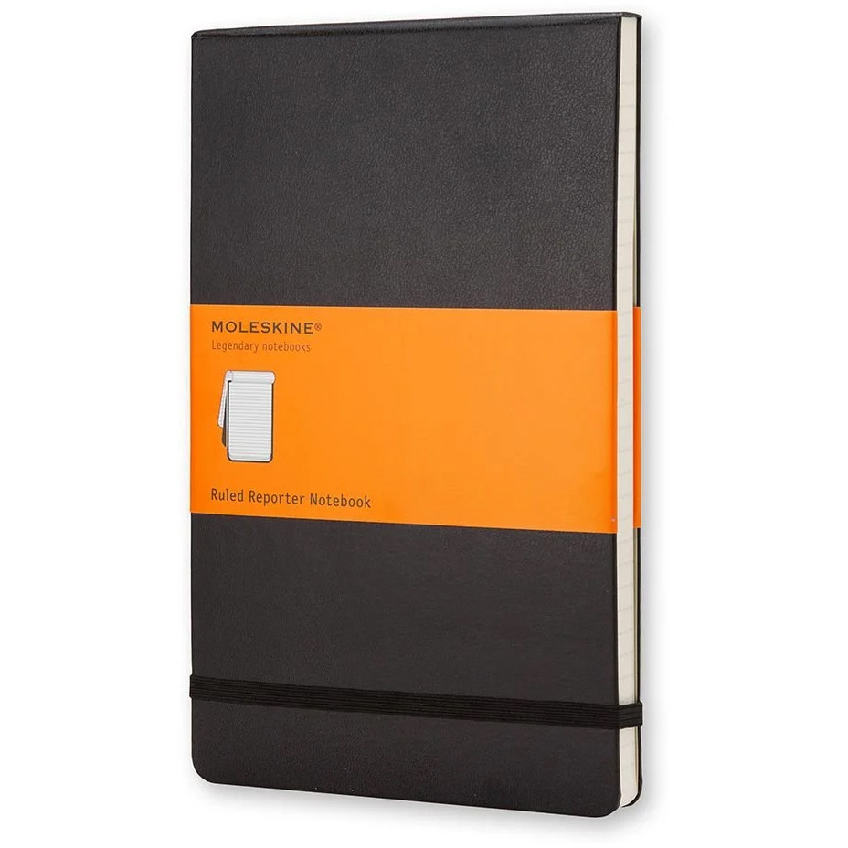 Moleskine Reporter Hardback Pocket Notebook - Ruled - Black