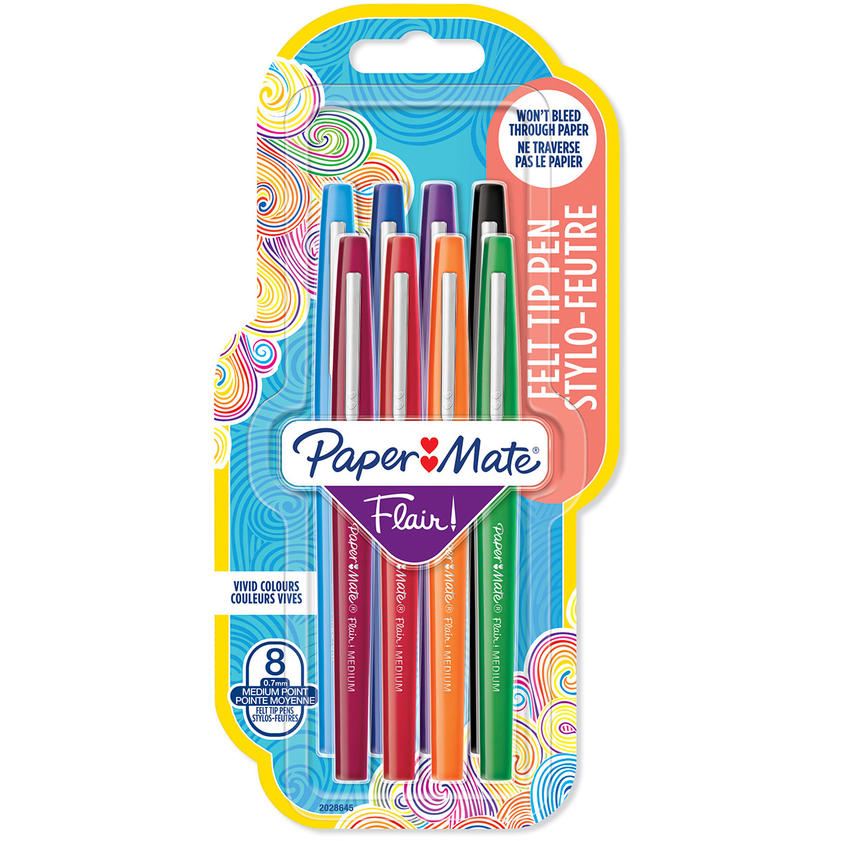 Papermate Flair Original Fibre Tip Pen - Medium - Assorted Colours