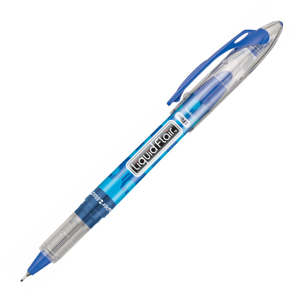 Papermate Liquid Flair Fibre Tip Pen - Extra Fine - Blue